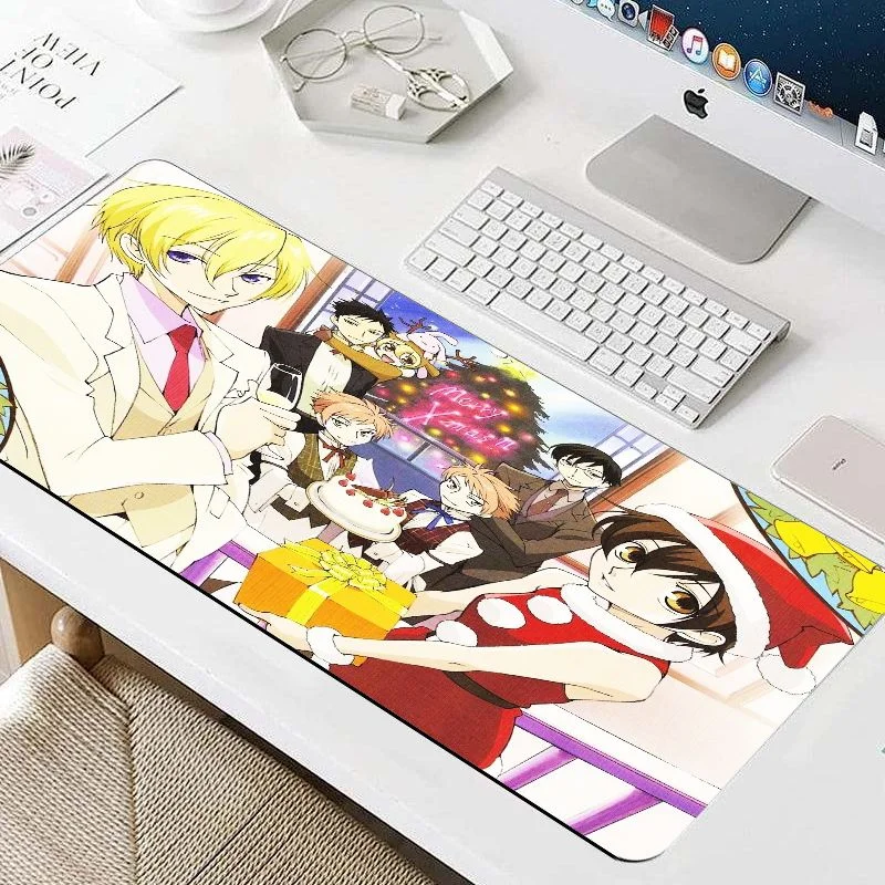 VIKAMA Anime Christmas Theme Extended Desk Mat, Holiday Gaming Mouse Pad, Anti-Slip, Home Office Decoration Mat