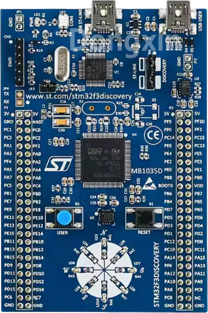 Original spot STM32F3DISCOVERY Development Board, MCU STM32F303VCT6