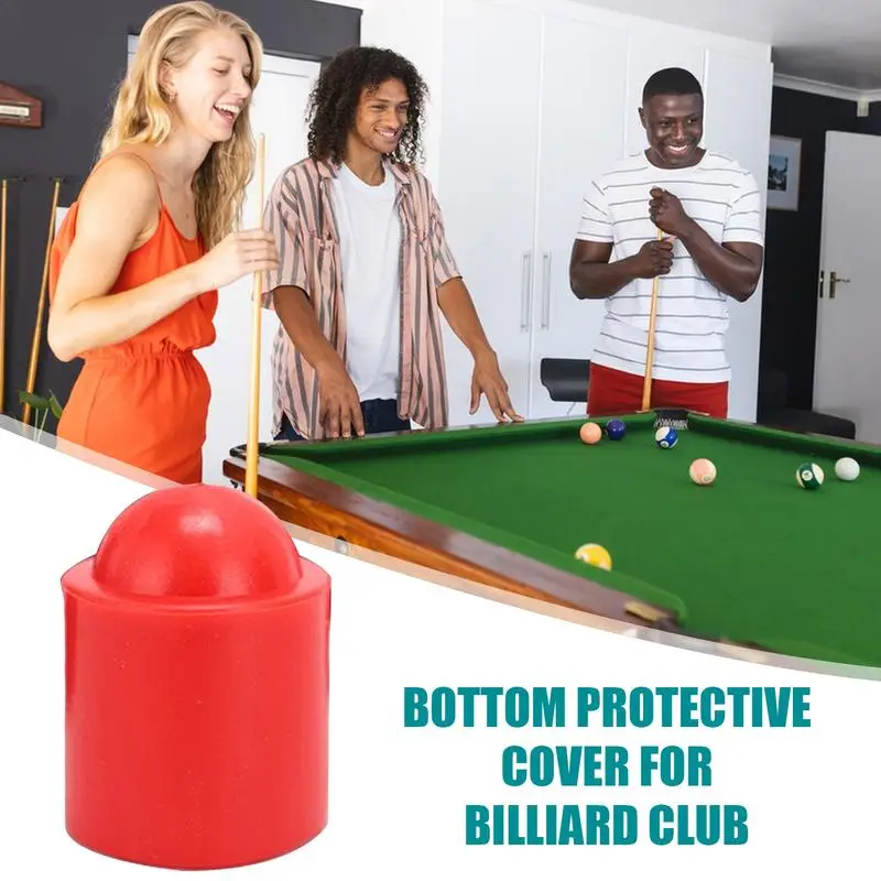 Pool Cue Bottom Bumper Protector Billiard Stick Tail Plug Protector Soft And Elastic Pool Stick Supplies For Billiard