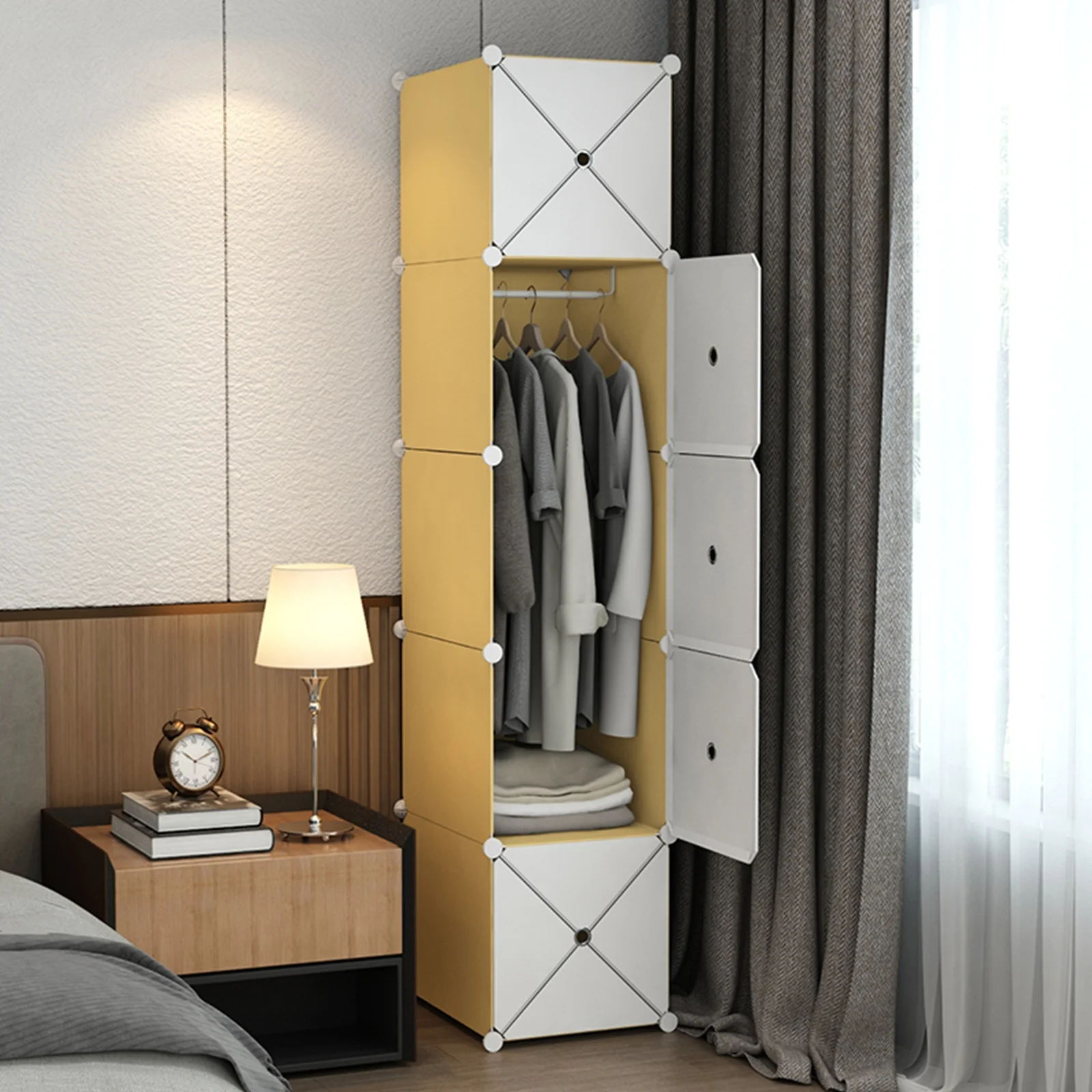 

40Pcs Plastic Buckles Closet Accessories Cabinet Clips Stain Resistant Nail Free Fixed Buckles for Shoe Wardrobe Bookshelf