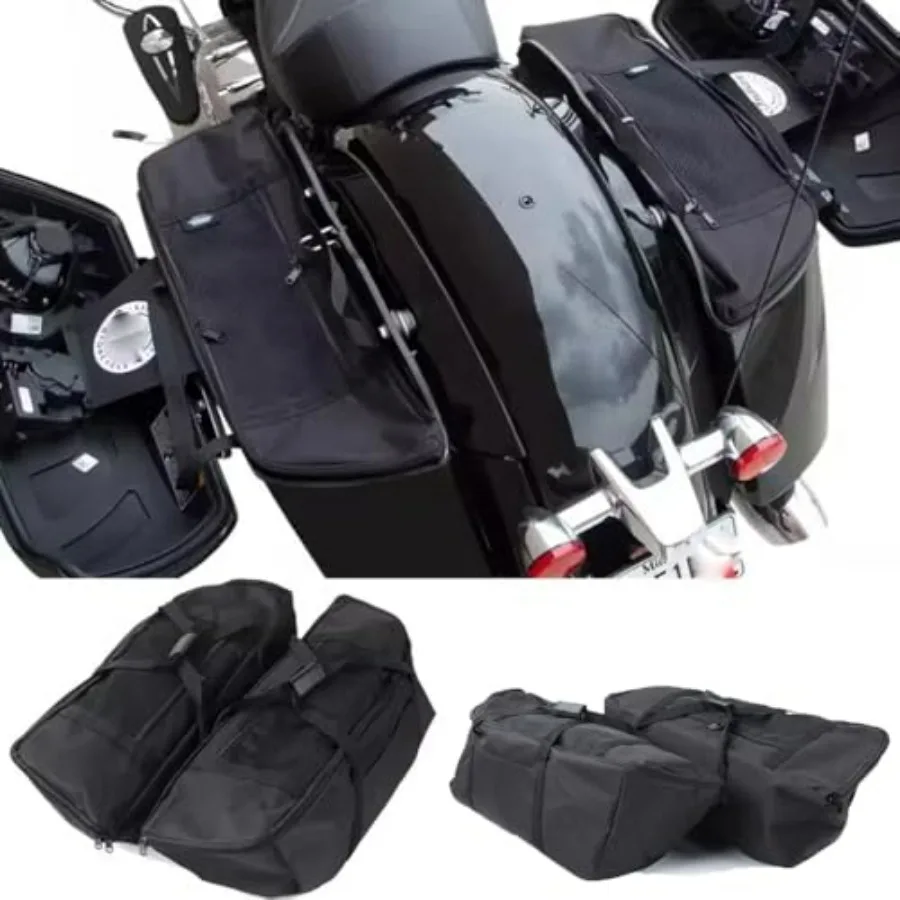 

Black Inner Linings Travel Luggage Bag for Indian Roadmaster Chieftain Springfield Pursuit Limited Darkhorse Motorcycle Organiz