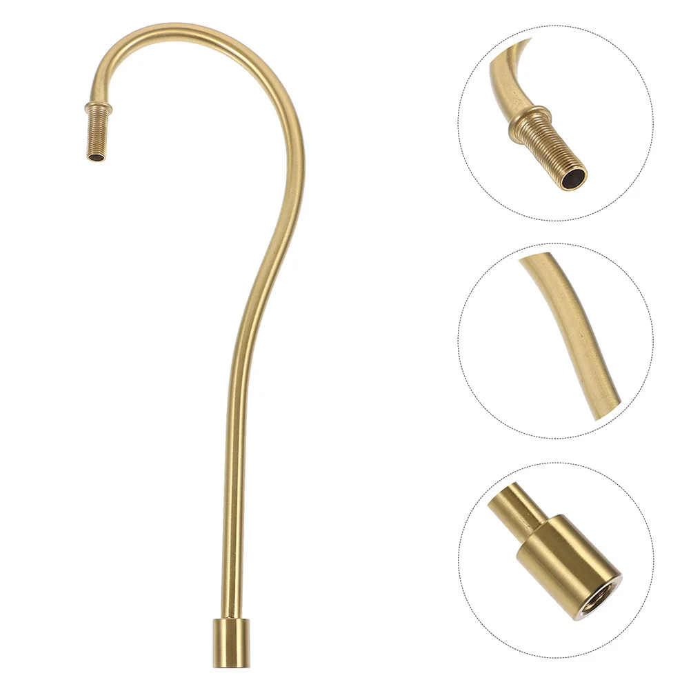 

2pcs Led Lamp Accessories Threaded Extension Rods For Diy Lamp Repair Kit Bedroom Living Room Decor Curved Light Stem Iron