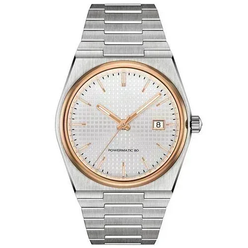 ساعة كوارتز رجالي فاخرة من العلامة التجارية المصممة بحزام فولاذي، أزياء عمل احترافية متعددة الاستخدامات على طراز الهيب هوب، ساعة عالية الجودة