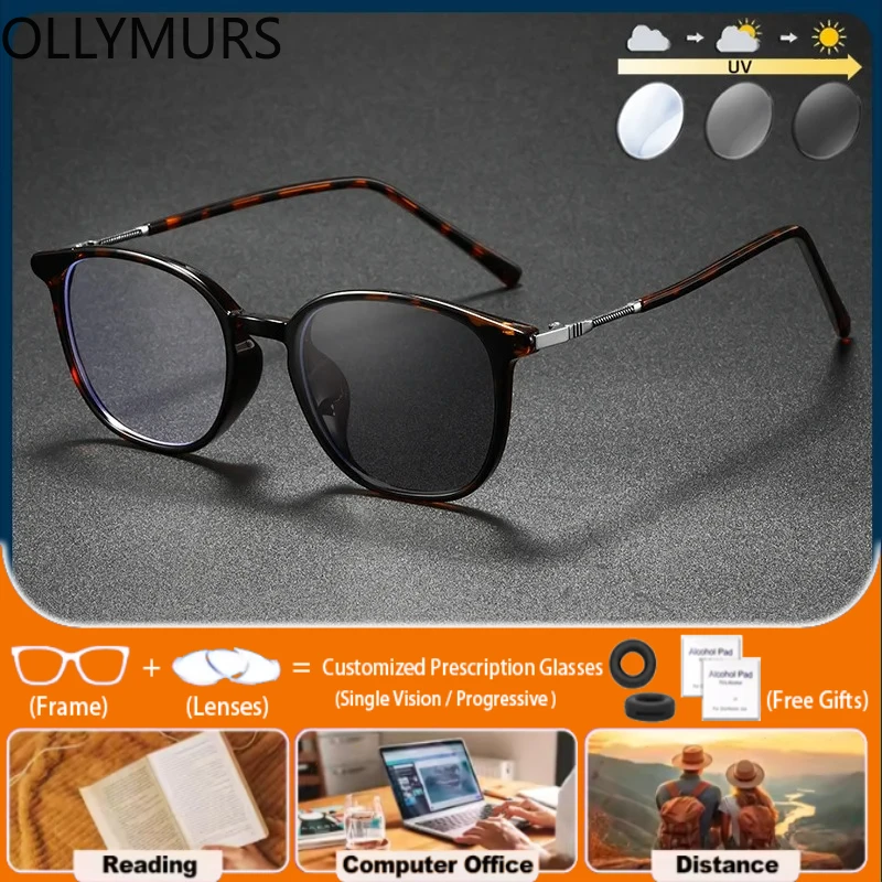 

Очки Ollymurs (S) винтажные женские квадратные с маленькой оправой, фотохромные, для коррекции близорукости и дальнозоркости, с диоптриями, антибликовые