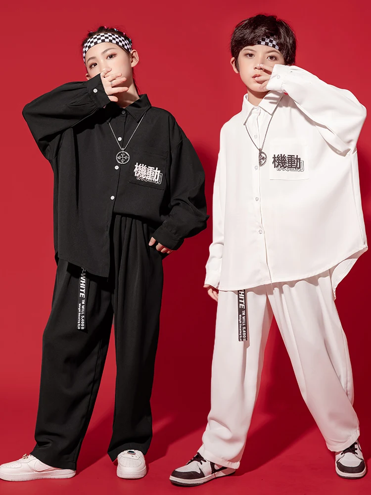 Children hip-hop dance costumes Korean version of hip-hop suit hip-hop coat hanger drum performance clothes fashion