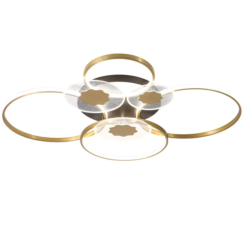 Lamp Fixtures Northern Europe Circel Rings Chandelier For Living Room Bedroom Home AC85-265V Modern Led Ceiling Chandelier