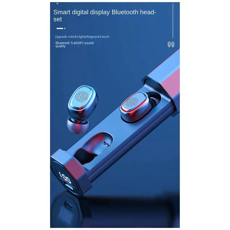 T28C A7 Wireless Bluetooth 5.0 Headphones In-Ear TWS Sports Waterproof Game Music Noise Canceling Touch Magnetic Earplugs F9D