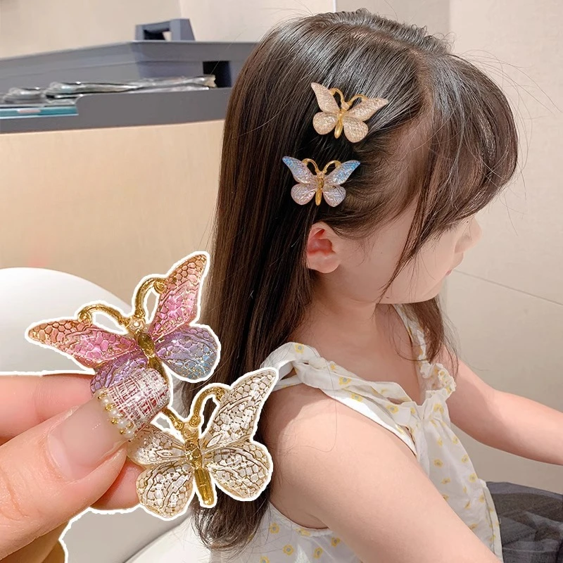 

5Pcs/Set Colorful Butterfly Hairpins Girl’s Hair Clips Barrettes Women Sweet Hair Headwear Princess Barrette Hair Accessories