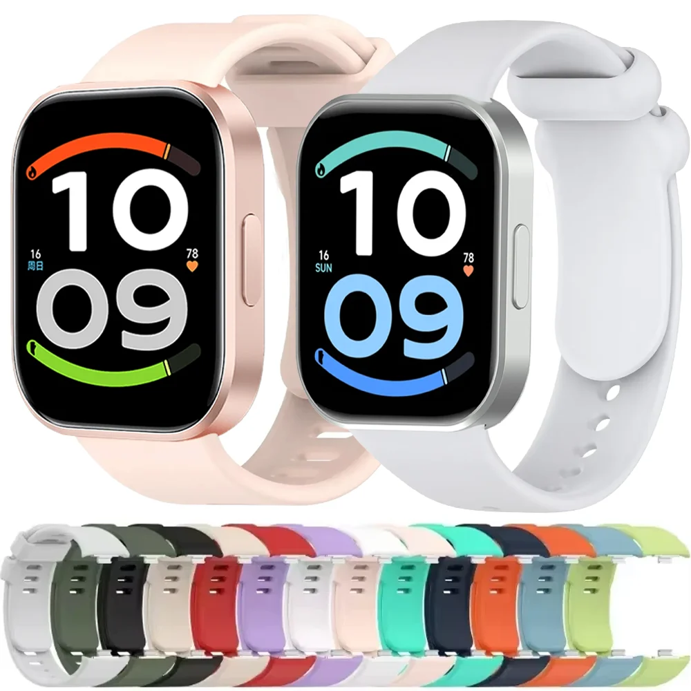 Original Silicone Band for Redmi Watch 6 Active 6 Lite 6 5 4 Sport Comfortable Wristband Xiaomi Mi Band 10 Pro 9 Pro 8 Pro Strap