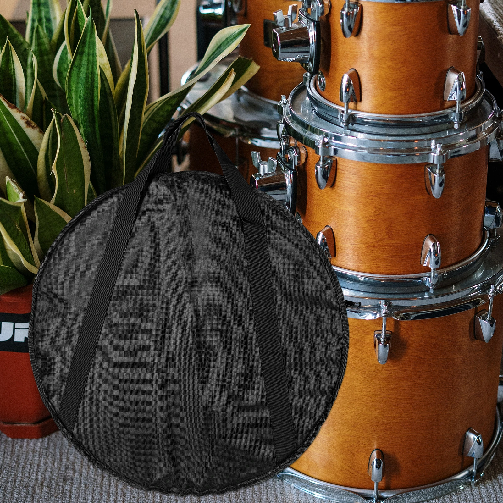 

Drum Cymbal Bag Sticks Case Support for Saucers Percussion Instrument Drumsticks Pad Holder Storage Tote Handbag