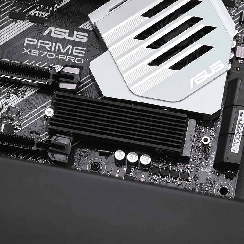 M.2 2280 SSD المبرد بالوعة الحرارة NVME NGFF مبرد الحرارة المبرد المقاومة للحرارة مع بطانة حماية من السيليكون الحراري لوحدة التحكم في الألعاب PS5 #2