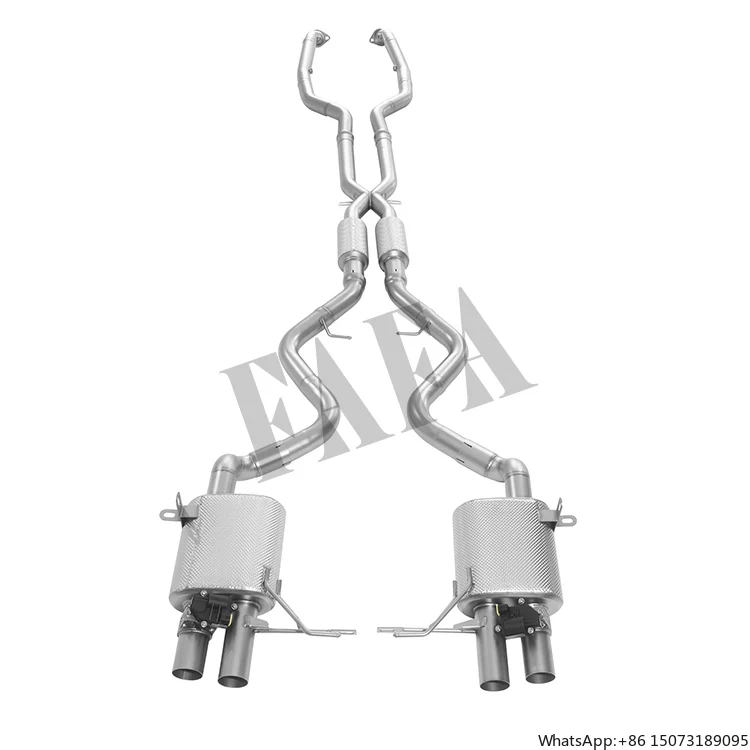 For  M3 E92 4.0L Car Exhaust System Upper Rear Segment Electric Valve Muffler Exhaust High Performance Cat Back Exhaust Pipe