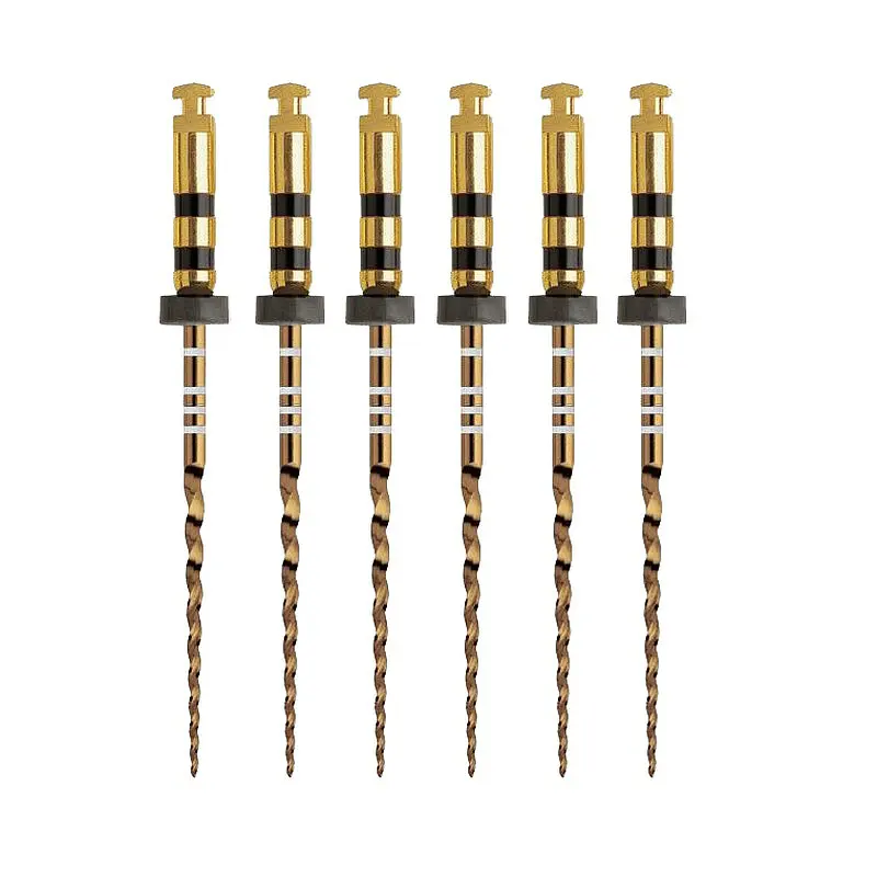 Dental Instrument Super File Gold Rotary Heat Activation Flexible Engine Files For Root Canal Dentist Tool Material