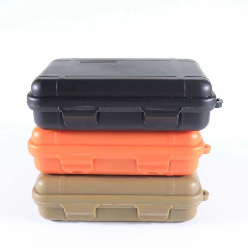 Outdoor Camping Travel Shockproof Survival Box Durable Airtight Case Container Waterproof Storage Box for Fishing Camping Tools