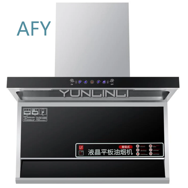 Kitchen Range Hood for DC Inverter Side Suction Exhaust Hood for Home Kitchen Appliance Large Suction Ventilation Hood