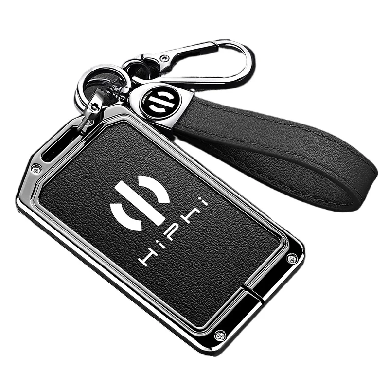 

Premium Zinc Alloy Card Key Cover Case for HiPhi Y/Z (2023) - Protective Key Fob Shell Key Bag Chain