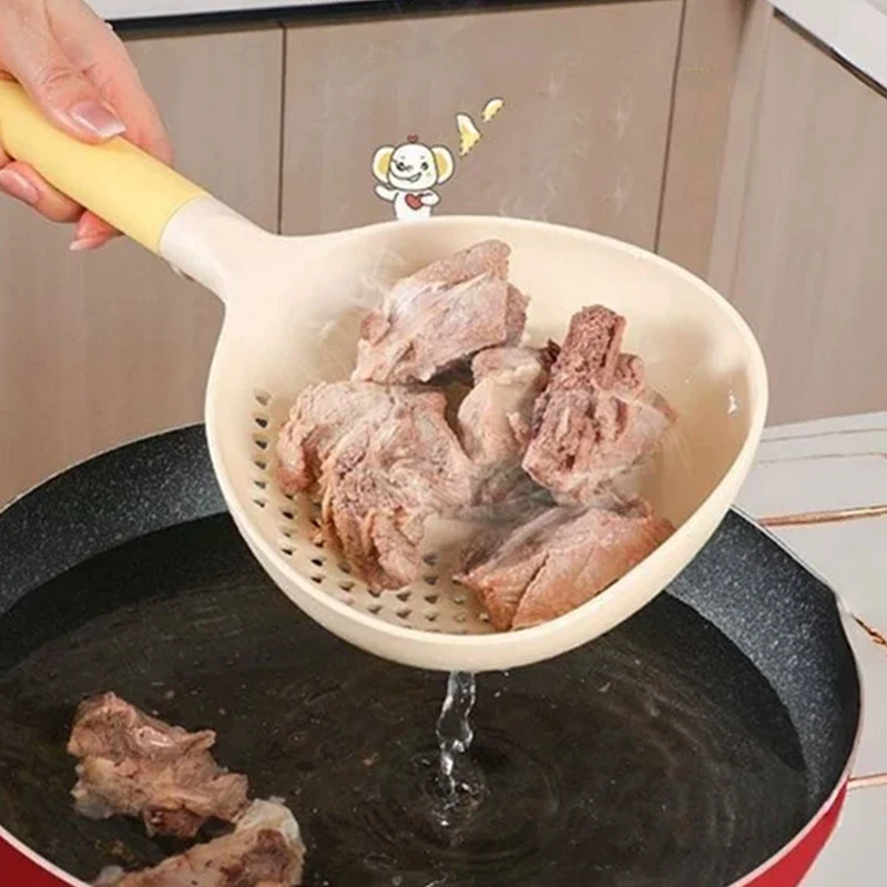 Multifunctional Dual-use Scoop Large Kitchen Household Dumpling Noodle Colander High Temperature Resistant Soup Drain Colander