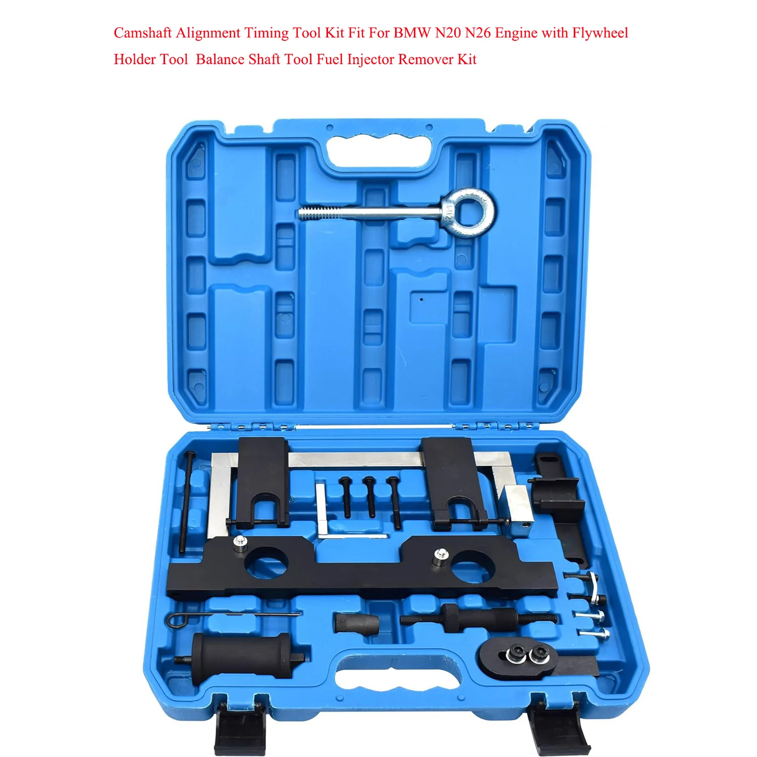 Camshaft Alignment Timing Tool Kit Fit For BMW N20 N26 Engine with Flywheel Holder Tool  Balance Shaft Tool Fuel Injector Remove