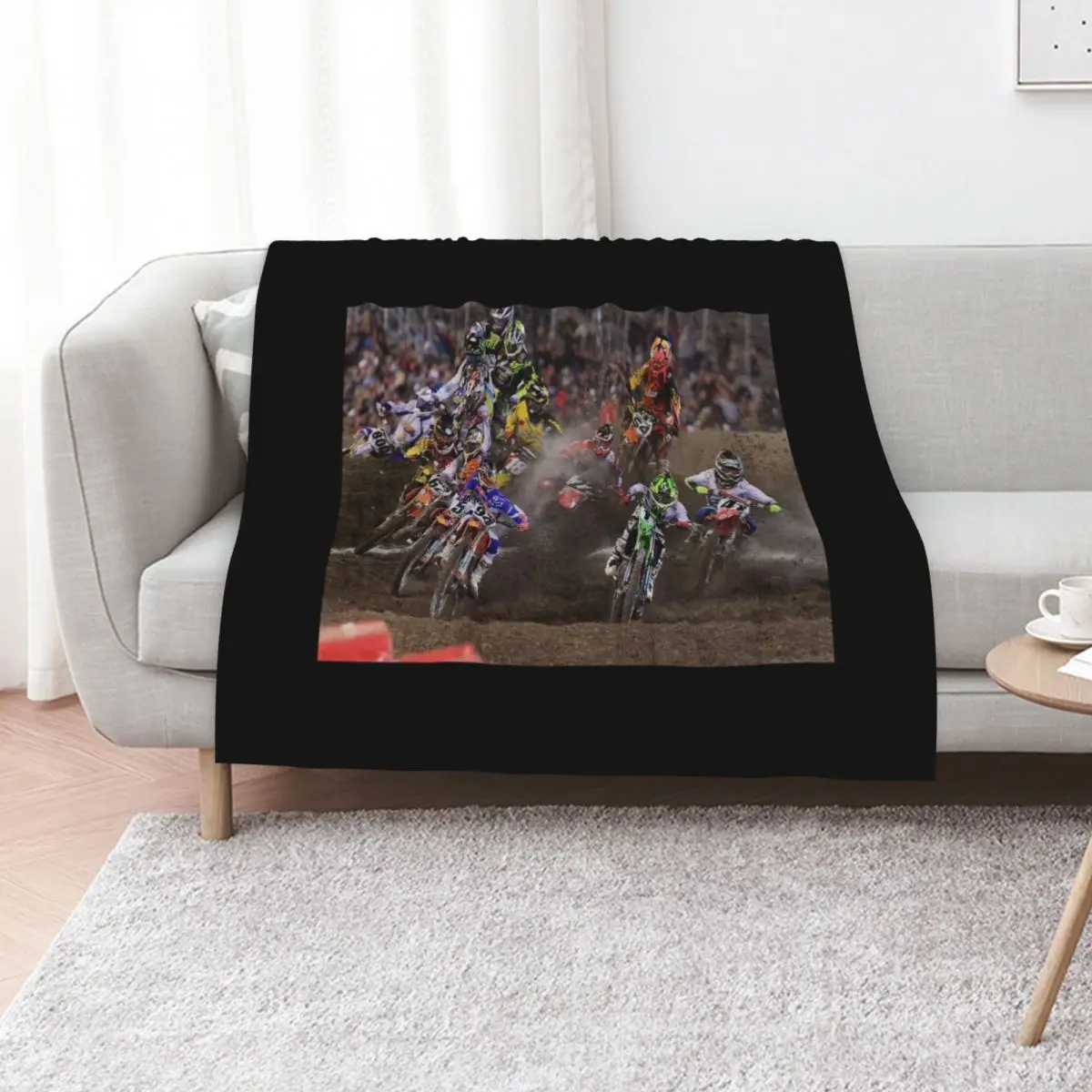 Daytona Supercross Throw Blanket Beautifuls Polar Travel Blankets For Baby Vintage Furrys Blankets