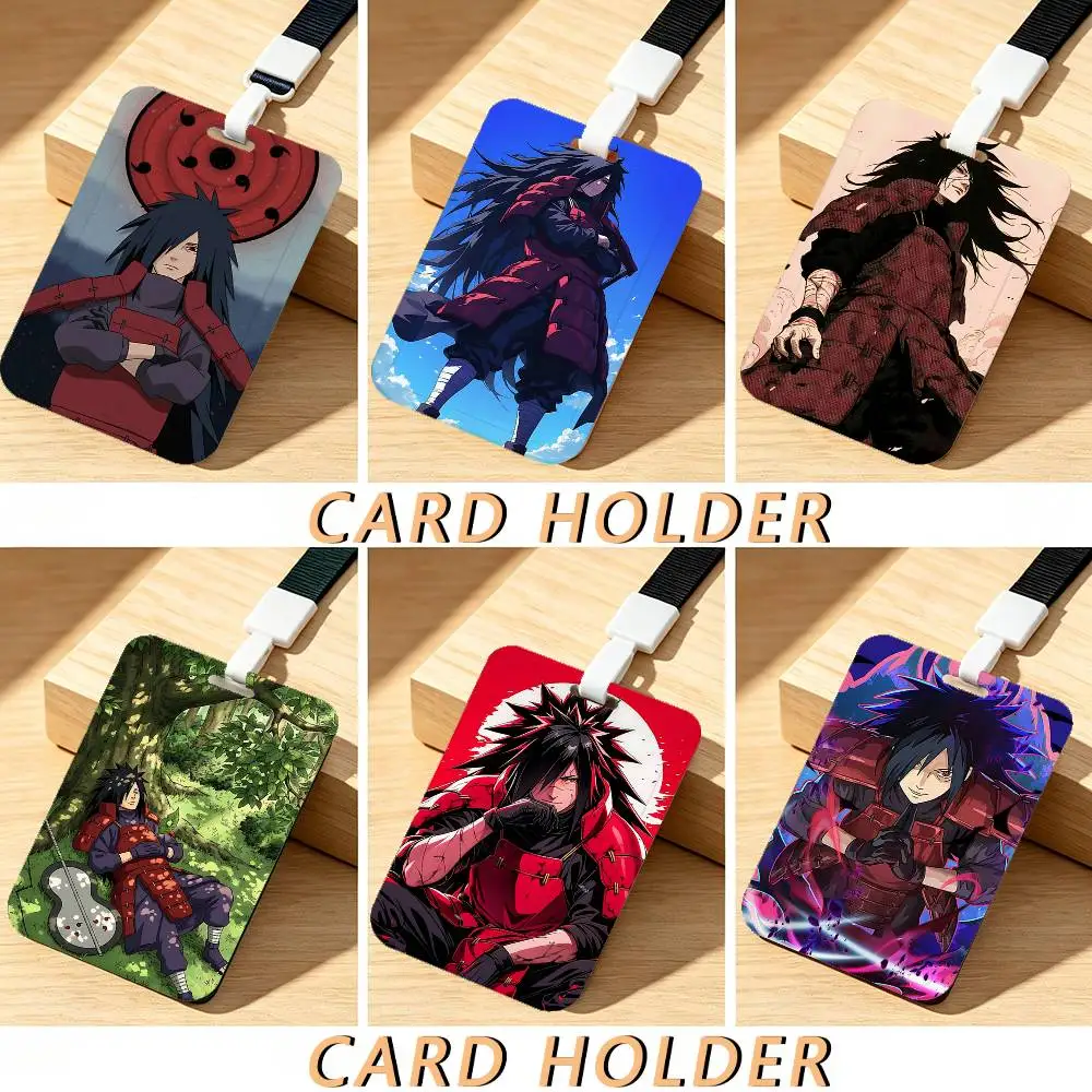 Madara Uchiha Trendy Luxus-Ausweishalter mit Schlüsselband, Geschenk für Männer und Frauen für den Alltag