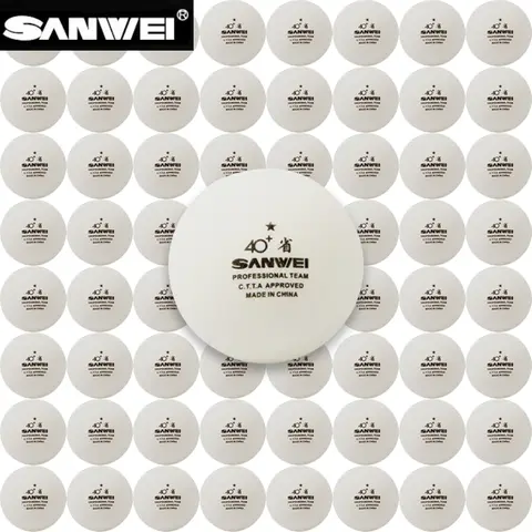 SANWEI 플라스틱 ABS 탁구공, 내구성 업그레이드 탁구공, CTTA 승인, 중국 지방 팀, 1 스타 40 +