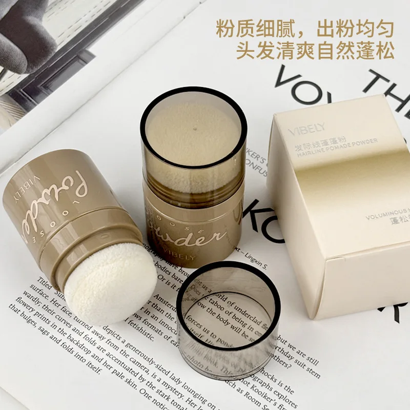 Hairline oil-removing fluffy powder Waterproof and sweat-proof lazy artifact oil-control bangs wash-free dry hair powder