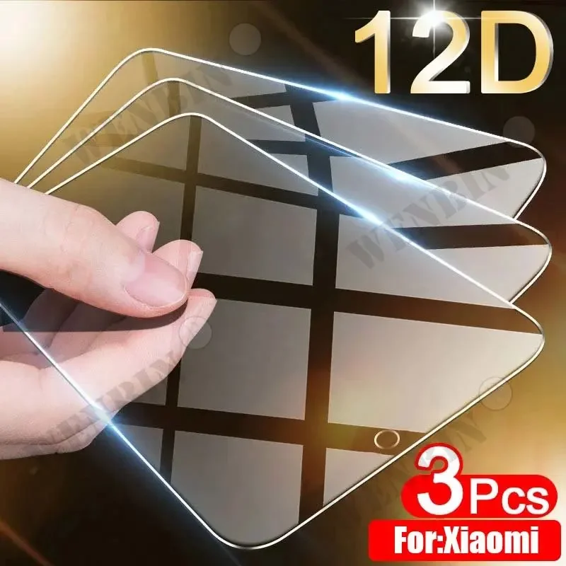 3 Pcs Tempered Glass For Xiaomi Redmi Note 12 11 Pro Xiaomi 13 Pro Poco X5 Pro Screen Protector Full Protective Glass