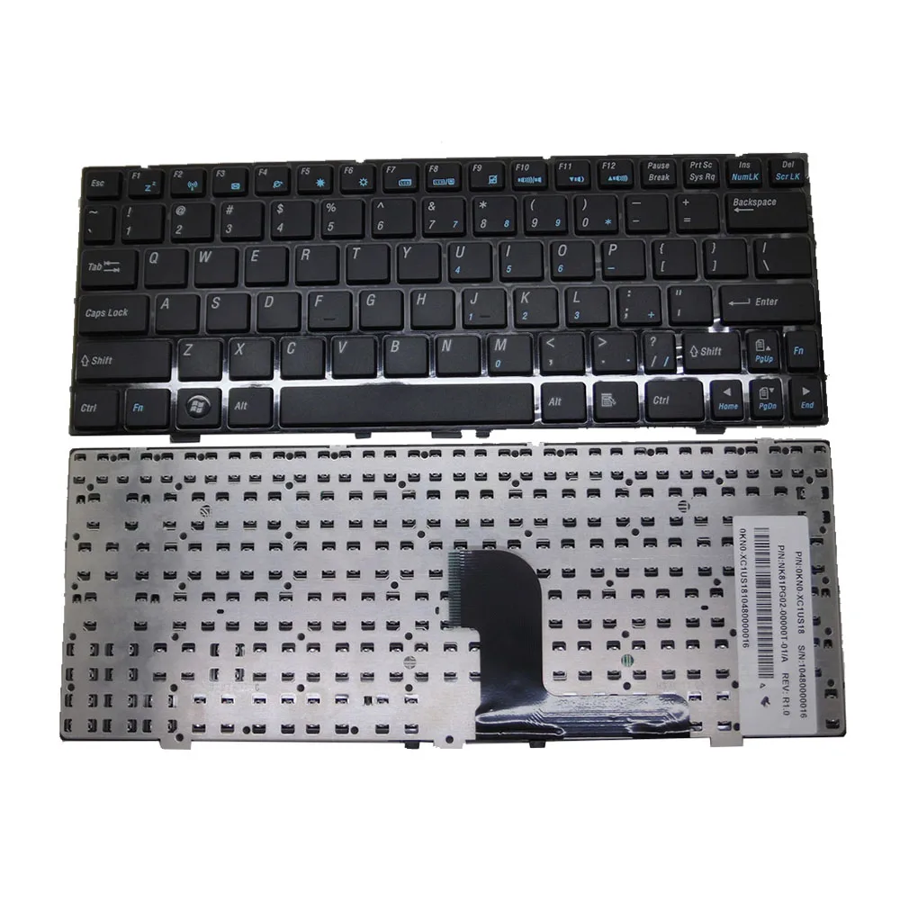 Laptop keyboard For Medion AKOYA E1226 MD98570 MD98720 MD98721 MD98263 NK81PG02-00000T-01 Black With Frame United States US