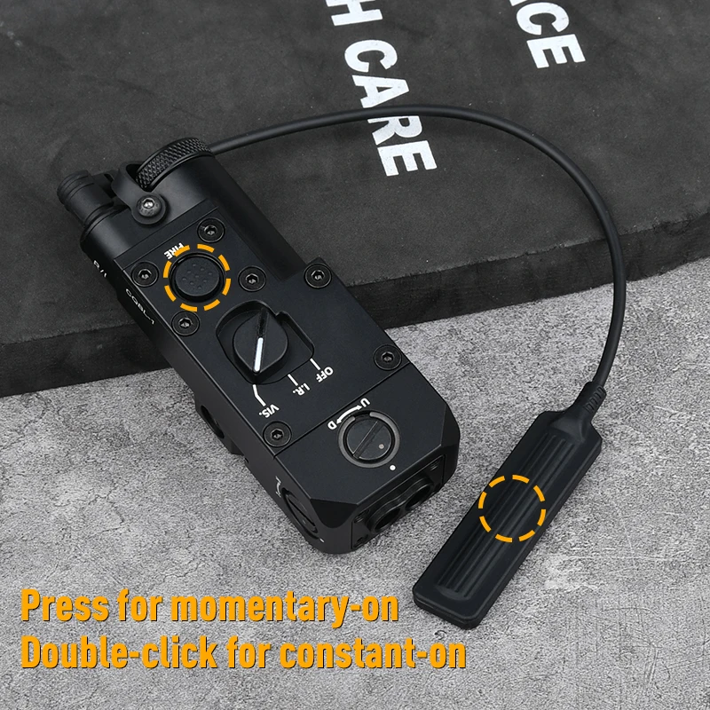 

WADSN Tactical CQBL-1 Red Green IR Laser Sight Metal CNC Aiming Ray Box 2.5 Plug Airsoft Hunting Gear Fit 20mm Picatinny Rail