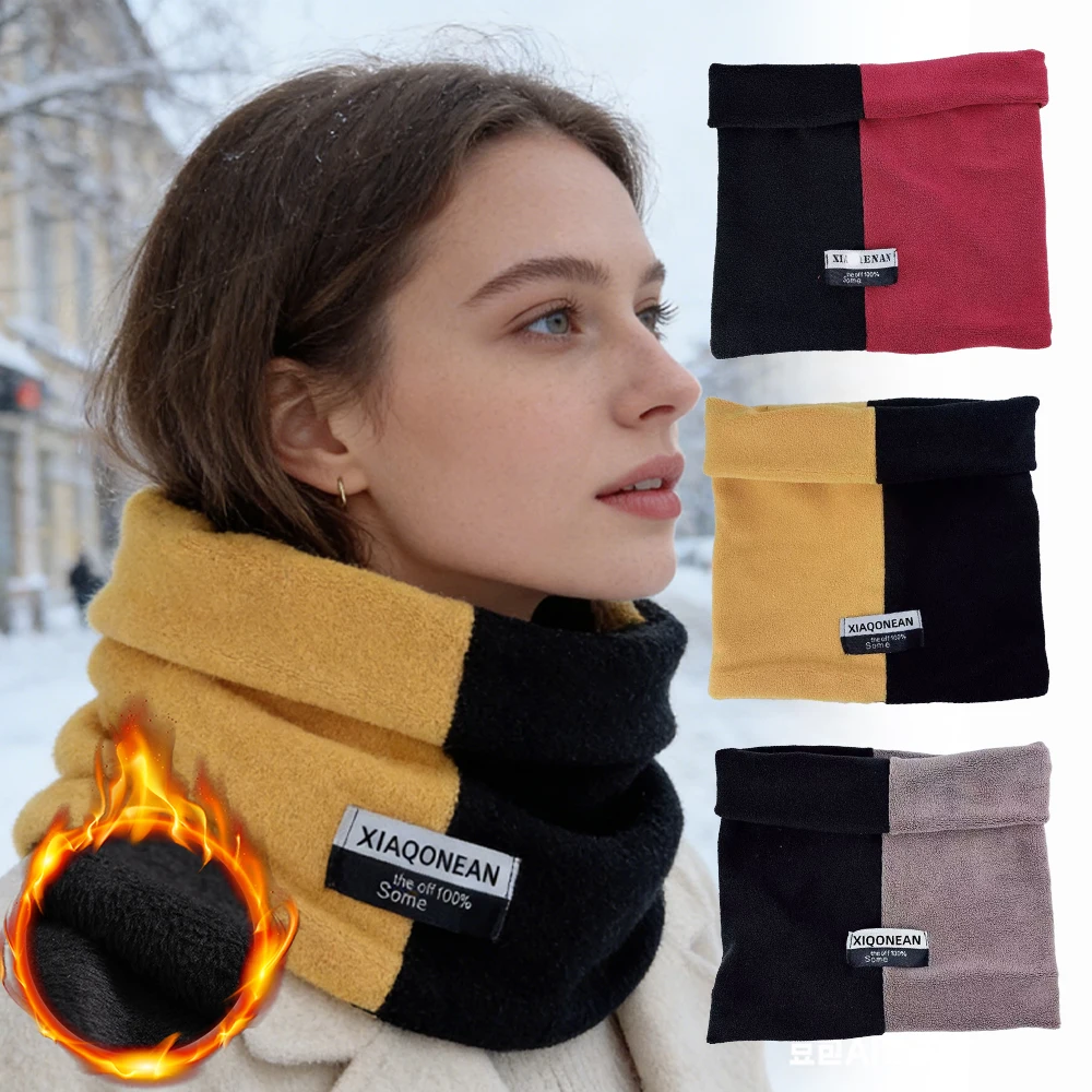 

Зимняя термомаска для лица с гетрами для мужчин и женщин, двухслойный флисовый утолщенный ветрозащитный шарф для занятий спортом на открытом воздухе, лыжный шарф