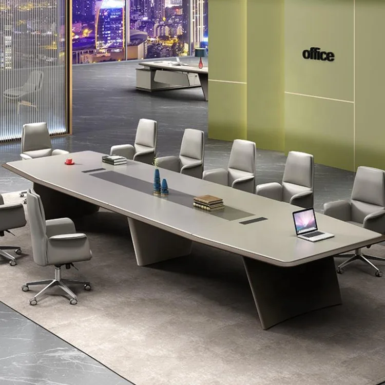 

China Manufacturer Supplier Modular Conference Room Table Metal Frame Conference Table And Meeting Table Set