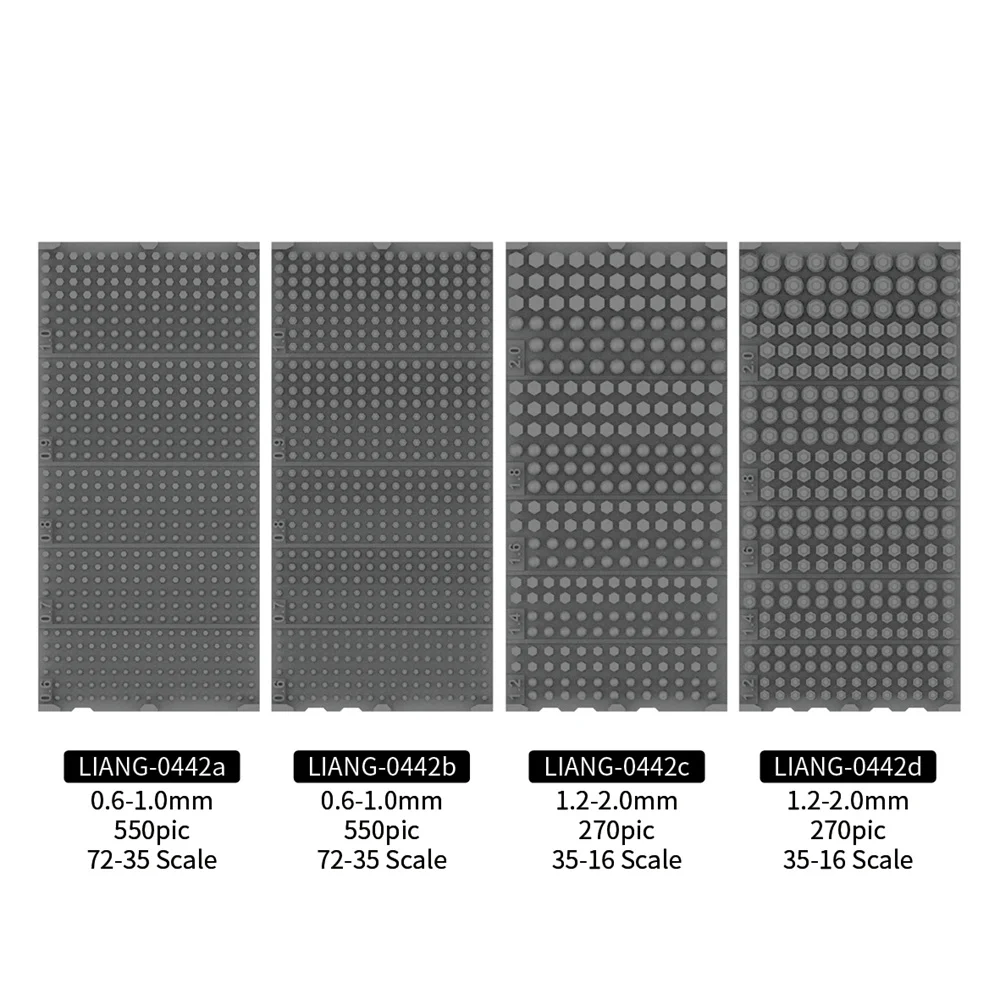 Liang Model Tools For Model Nuts and Bolts Detail-up Multi Scale Upgrade Kit Making Tools for Scale 1/35 1/48 1/72 1/16