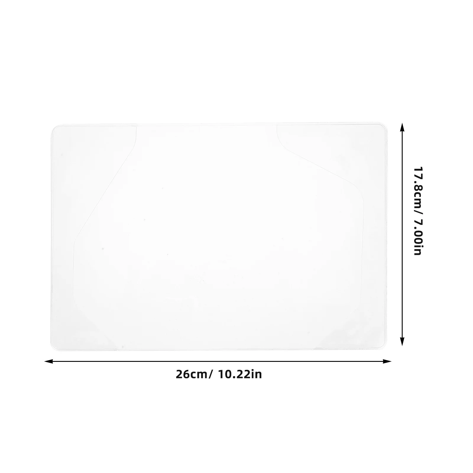 Custodia protettiva per libro trasparente A6 Custodia protettiva in PVC per notebook per pianificatori, album, libri di testo, uso quotidiano