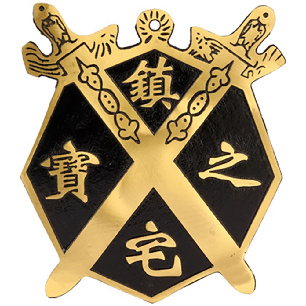 

Brass Eight Diagrams Mirror Feng Shui Decorative Ornament for Living Room Door Decoration Ward Off Bad Luck Housewarming Gift