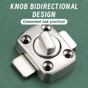 Casa de Segurança Girar Parafuso, Portão Travas, Porta Slide Bloqueio, Torção Girando Barril Bloqueio, Banheiro Toalete Fechadura Da Porta, 1Pc 8 principais vendas fechadura porta deslizar - №6