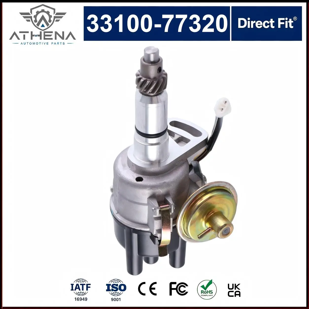 33100-77320 Ignition Distributor Single Vacuum Advance Assembly For Suzuki Carry SJ410 LJ80 F10A 465Q Carburetor Engine1984-1998