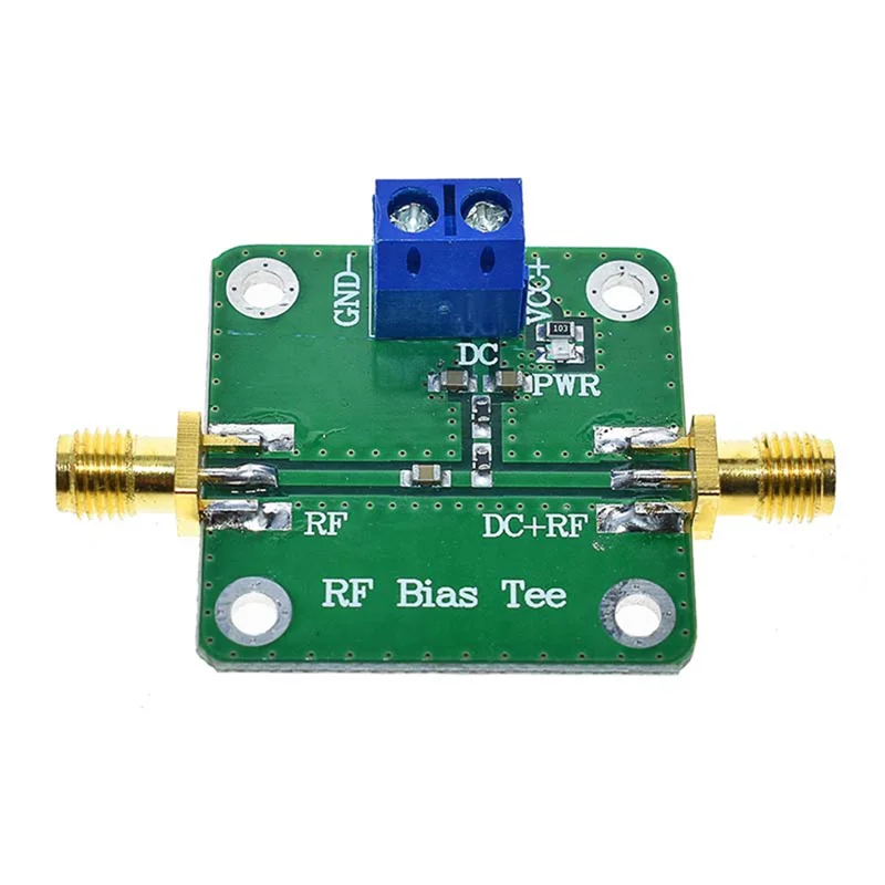 Stylish-Bias Tee Broadband 10-6000Mhz RF Microwave DC Bias DC Blocker For HAM Radio RTL SDR LNA Low Noise Ham Radio Amplifier
