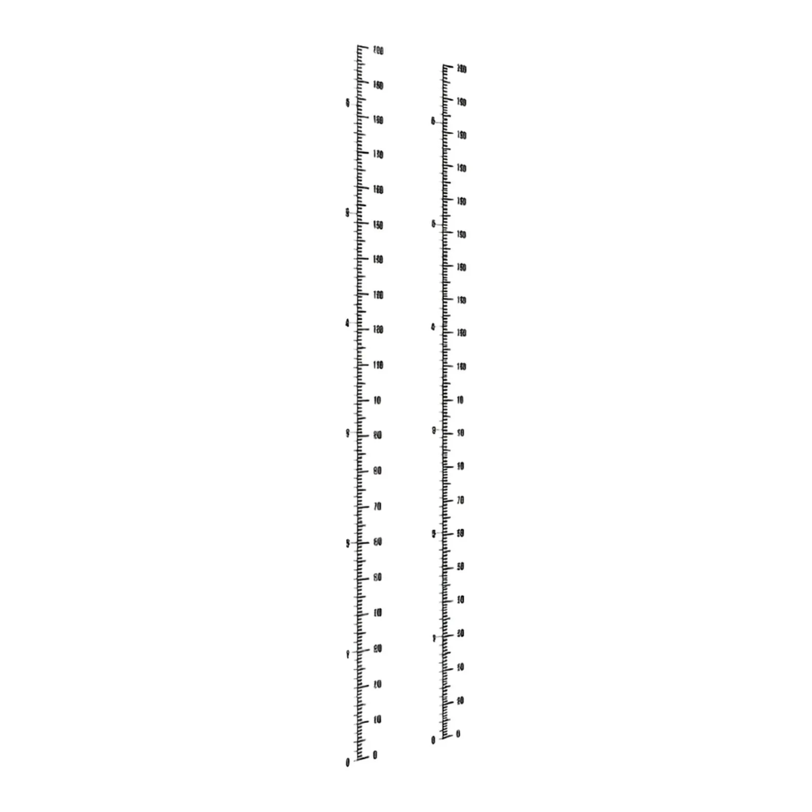 Pvc Self Height Ruler Stickers Great Addition to Kids\' Room Decor; Includes Two Pieces Designed for Easy Removal