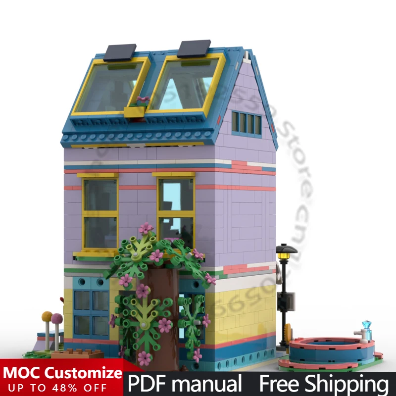 

1106 PCS Modular Building Modular Dog Rescue Center - Modification of 2x Sets 41727 MOC Customize Brick DIY Toy Christmas Gift