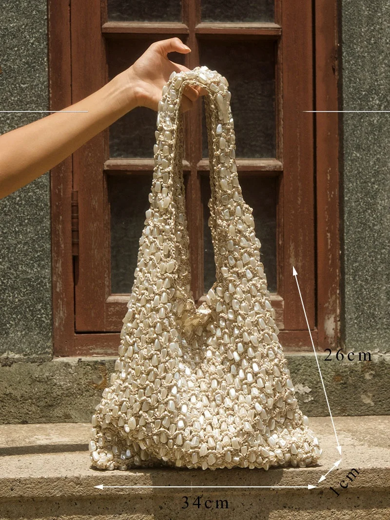 UGALS Retro High-End Diamond Embedded Shiny Unique Design Single Shoulder Handbag for Party Youth Casual Handbag Purse