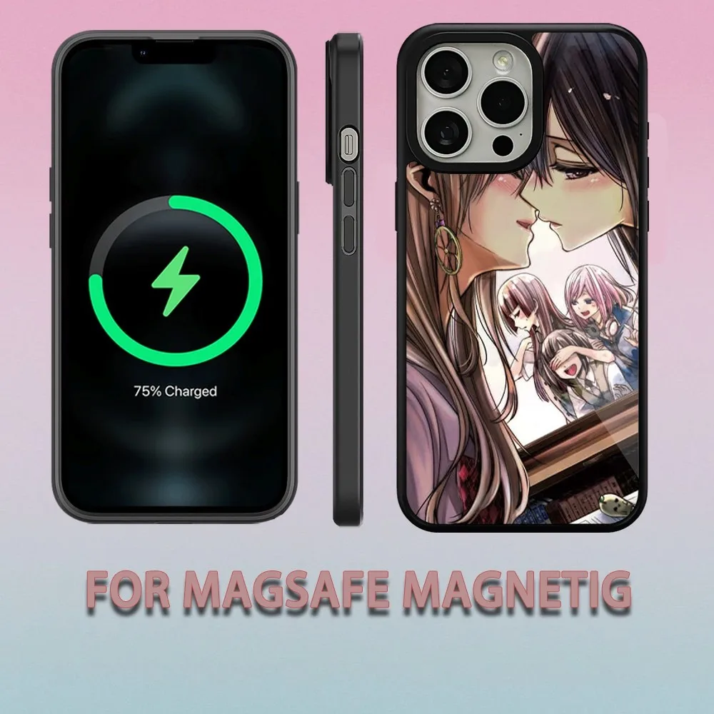 Anime Citrus Yuzu Mei  Phone Case For iPhone 15 14 13 12 11 Pro Max Plus Magsafe Magnetic Wireless Charging Cover