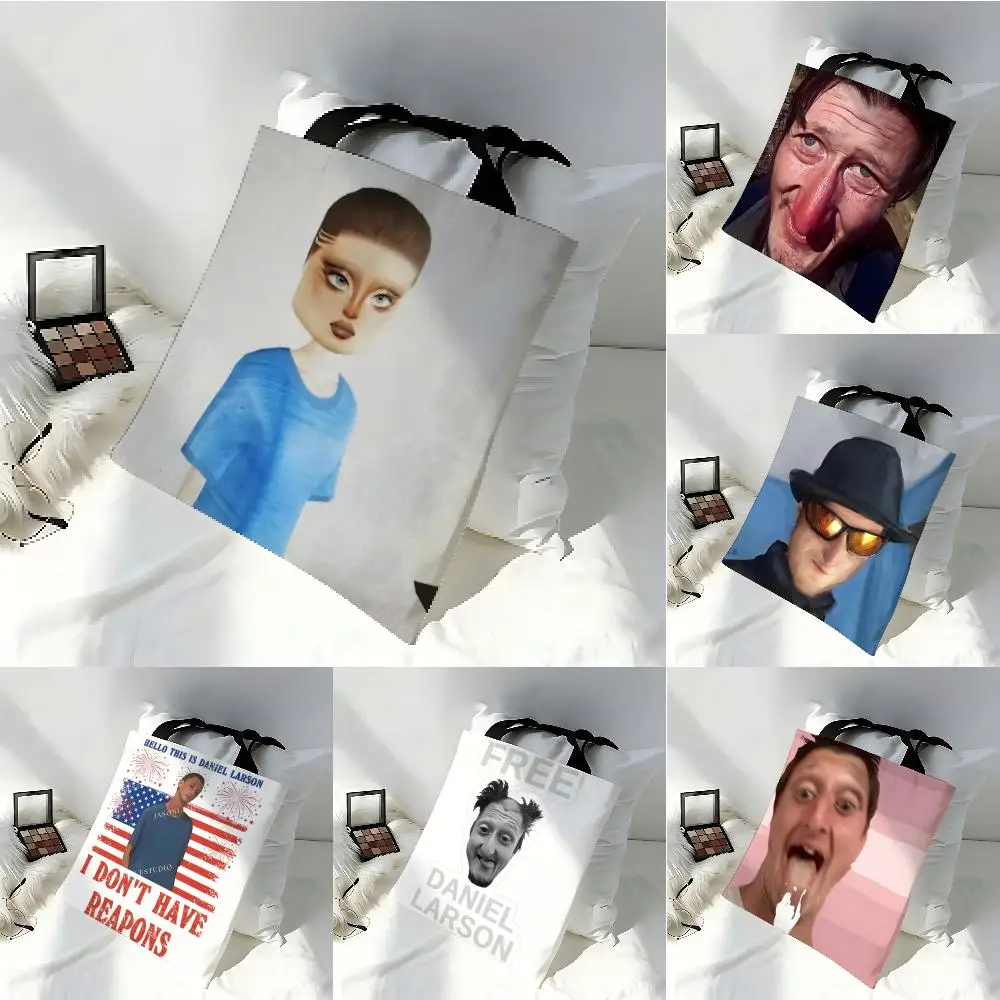 Funny MEME Music D-Daniel Larson 4 Large Capacity Tote Bag Beautiful Decoration Stylish Shoulder Bag for Women