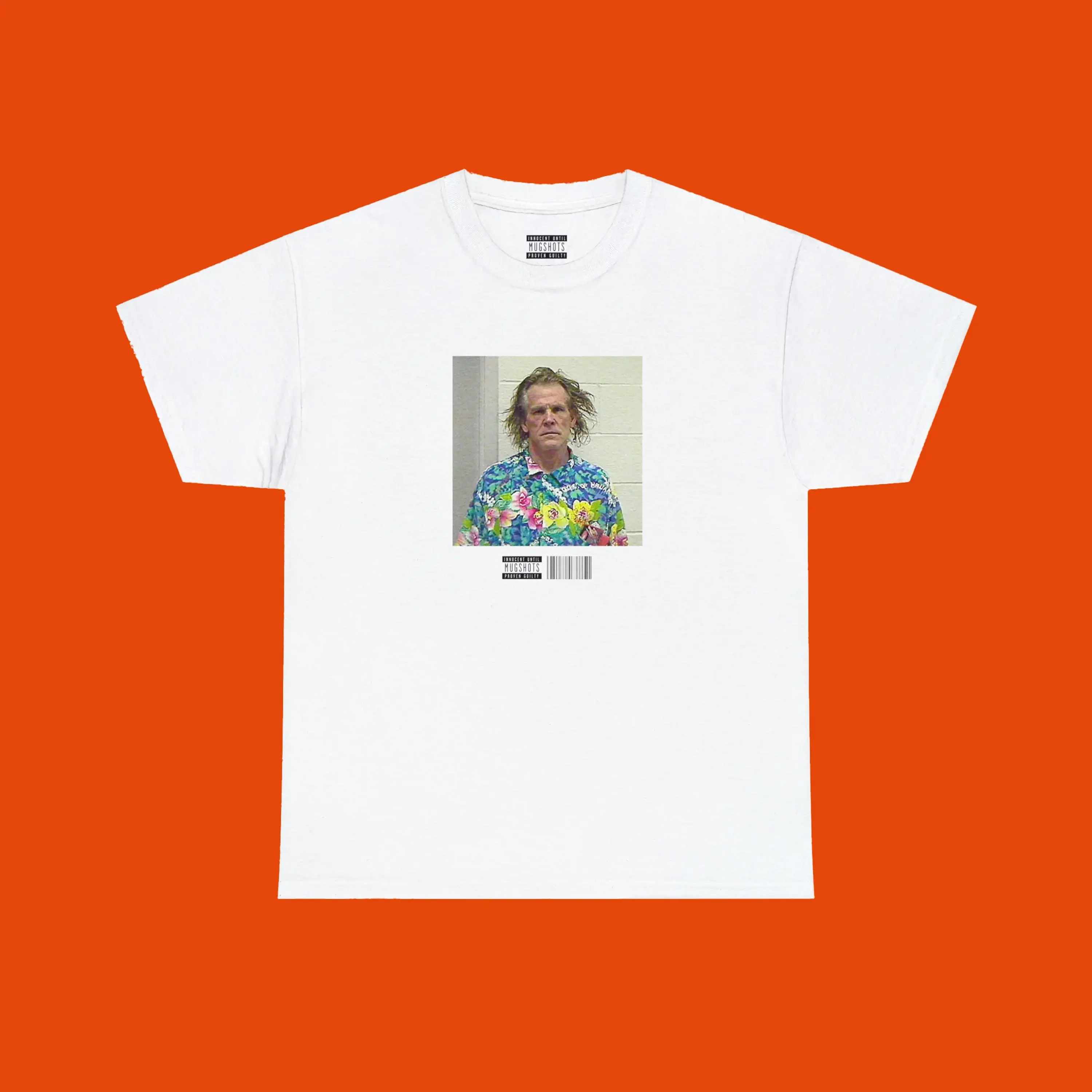 

Nick NOLTE Mugshot TSHIRT CELEBRITY Y2k Fashion Inspired Funny T Shirt