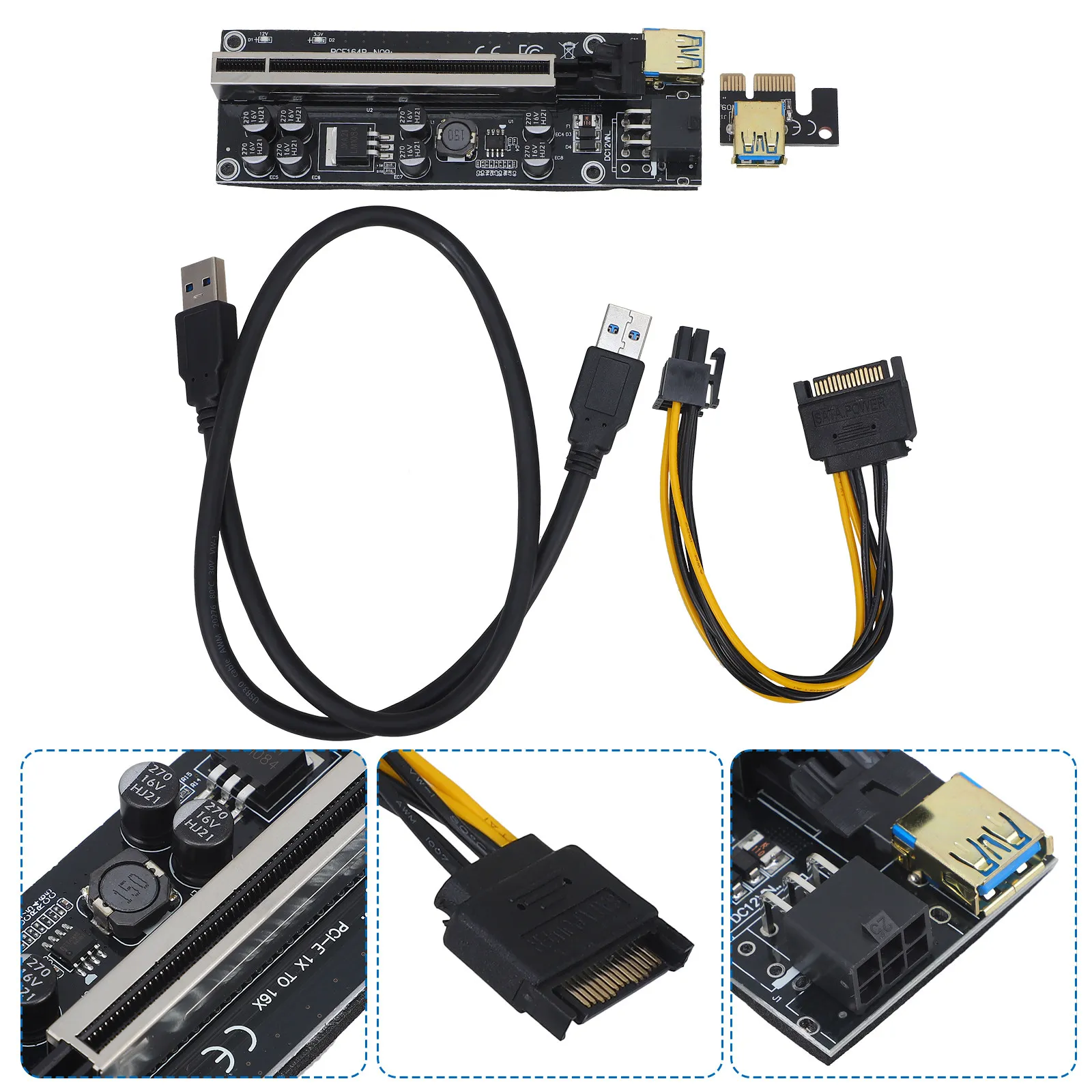 

1Set External Graphics Card Pcie Riser for Laptop GPU Expansion Seamless Display Connection Independent Graphics Processing