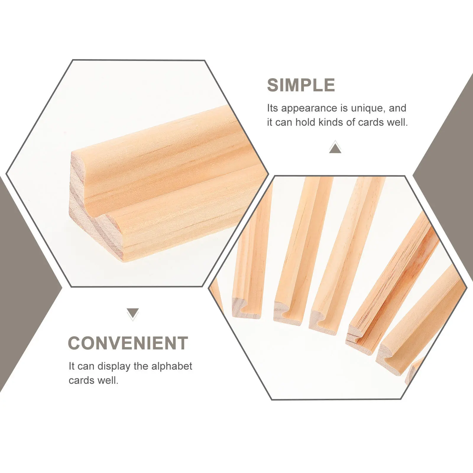 8 قطع قاعدة عرض خشبية لقطع الدومينو وبطاقات الحروف الأبجدية، حامل متعدد الاستخدامات لتنظيم ألعاب DIY