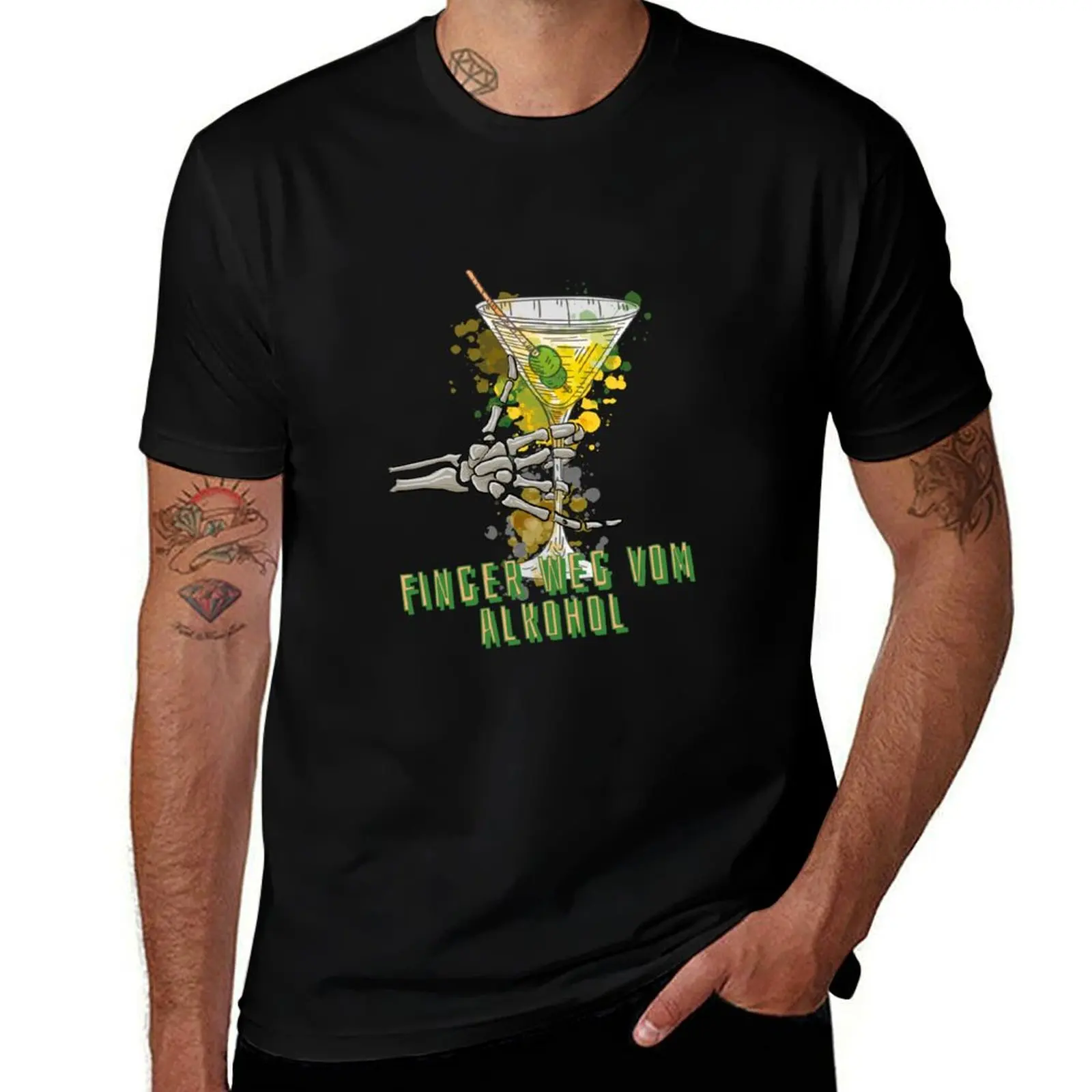 

Stay away from alcohol T-Shirt customs Funny t-shirts tees anime shirts men