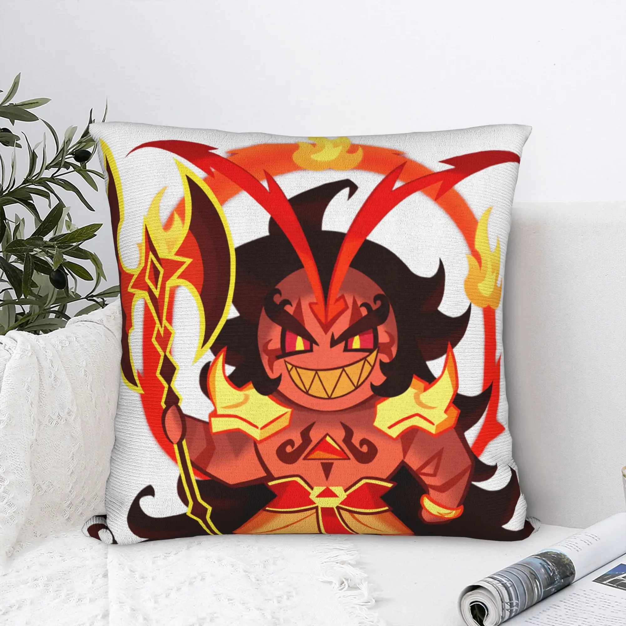 Pillow Cover Burning Spice Cookie  Funny Pillow Case For Couch Sofa Bedroom Pillowcases