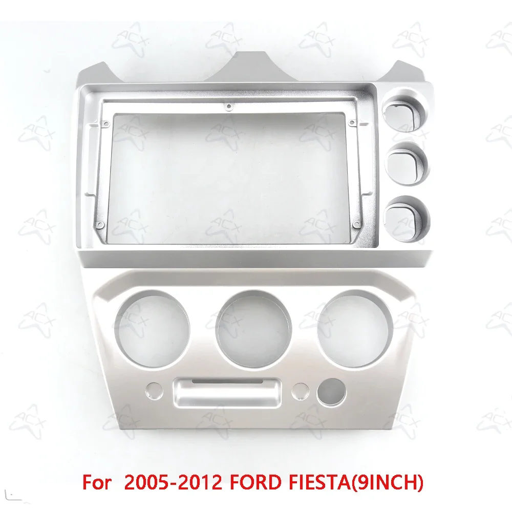 9-Zoll-Autoradio-Faschien für 2005-2012 FORD FIESTA Android Stereo-Rahmen-Player 2-Din-Headunit-Panel Armaturenbrett-Verkleidung – Detail 6