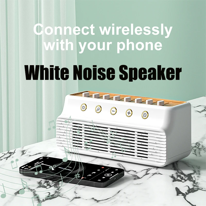 

8 натуральных звуков, белый шум, звуковой динамик для сна, портативный инструмент для помощи во сне, беспроводная Bluetooth-совместимая машина, MP3-плеер