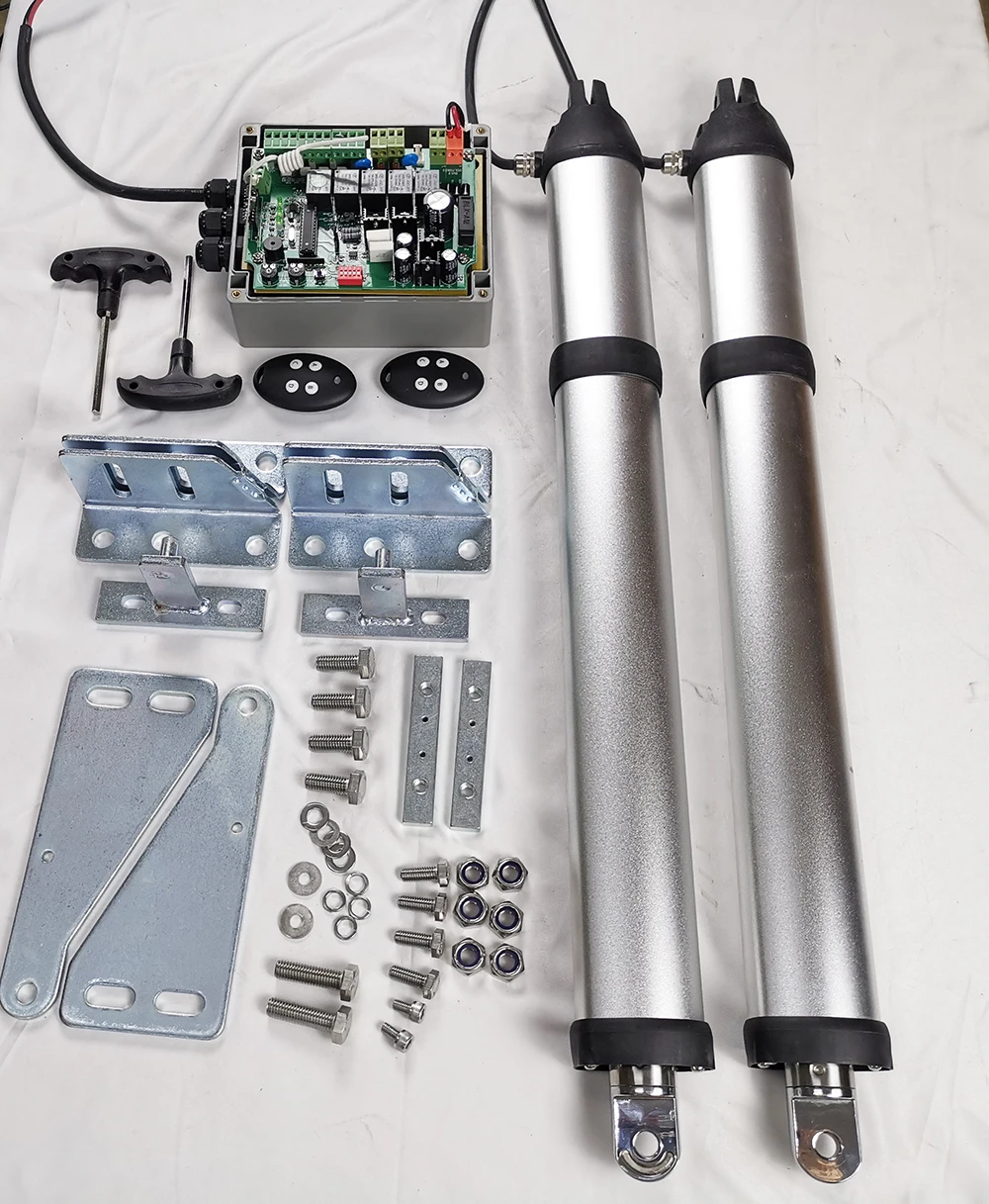 

Водонепроницаемый двойной двигатель постоянного тока 200 кг * 2, комплект автоматического открывания распашных ворот